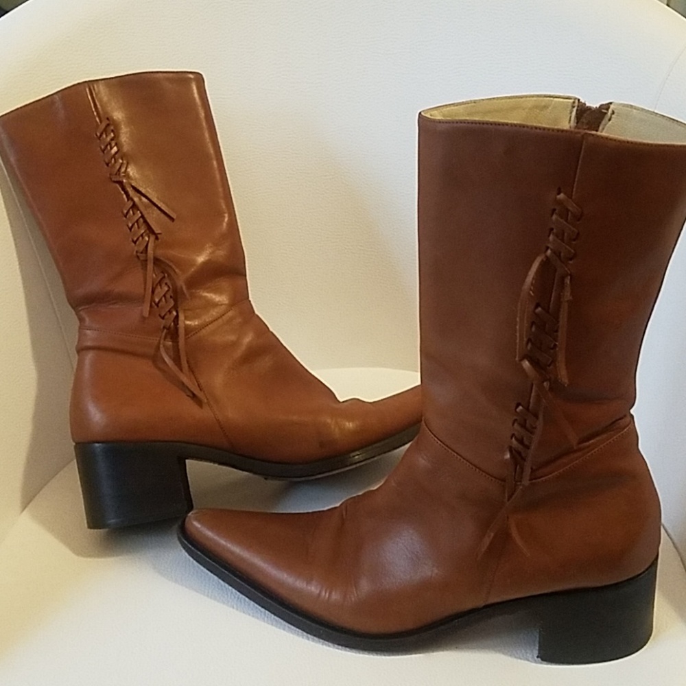 Italian Leather Boots SZ 8.5